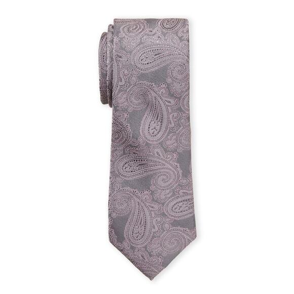 New Michael Kors Men's Paisley Textured 100% Silk Tie - Picture 1 of 4